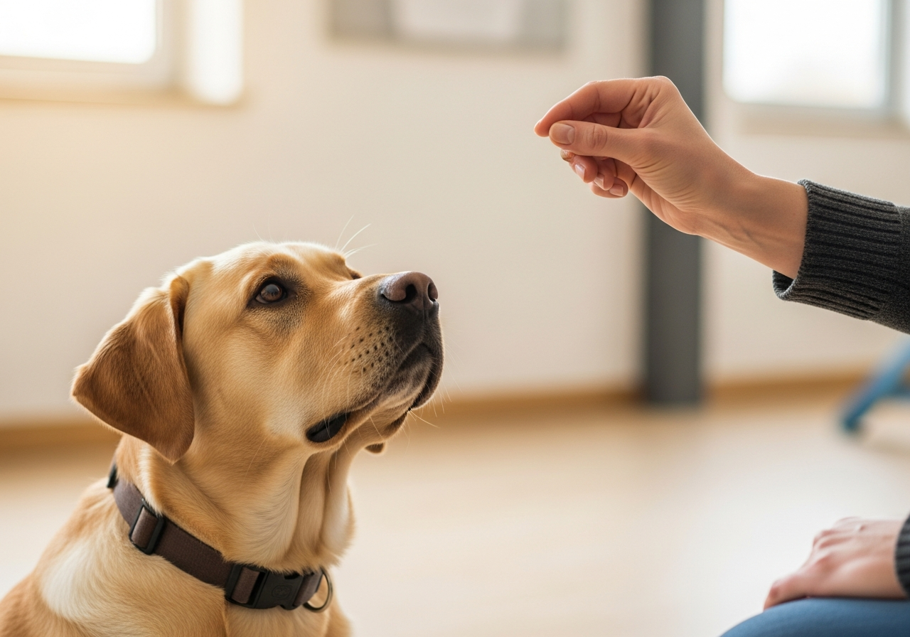 Adult dog obedience training